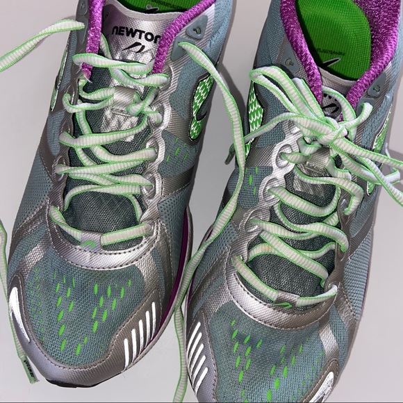 Newton 3.0 Running Shoes Women’s 10.5 purple silver green - Picture 2 of 9